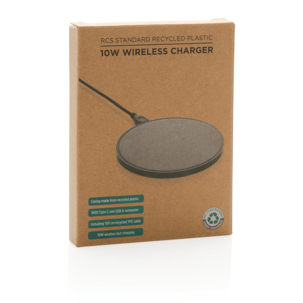 10W Wireless Charger aus RCS Standard recyceltem Kunststoff – Ansicht 5