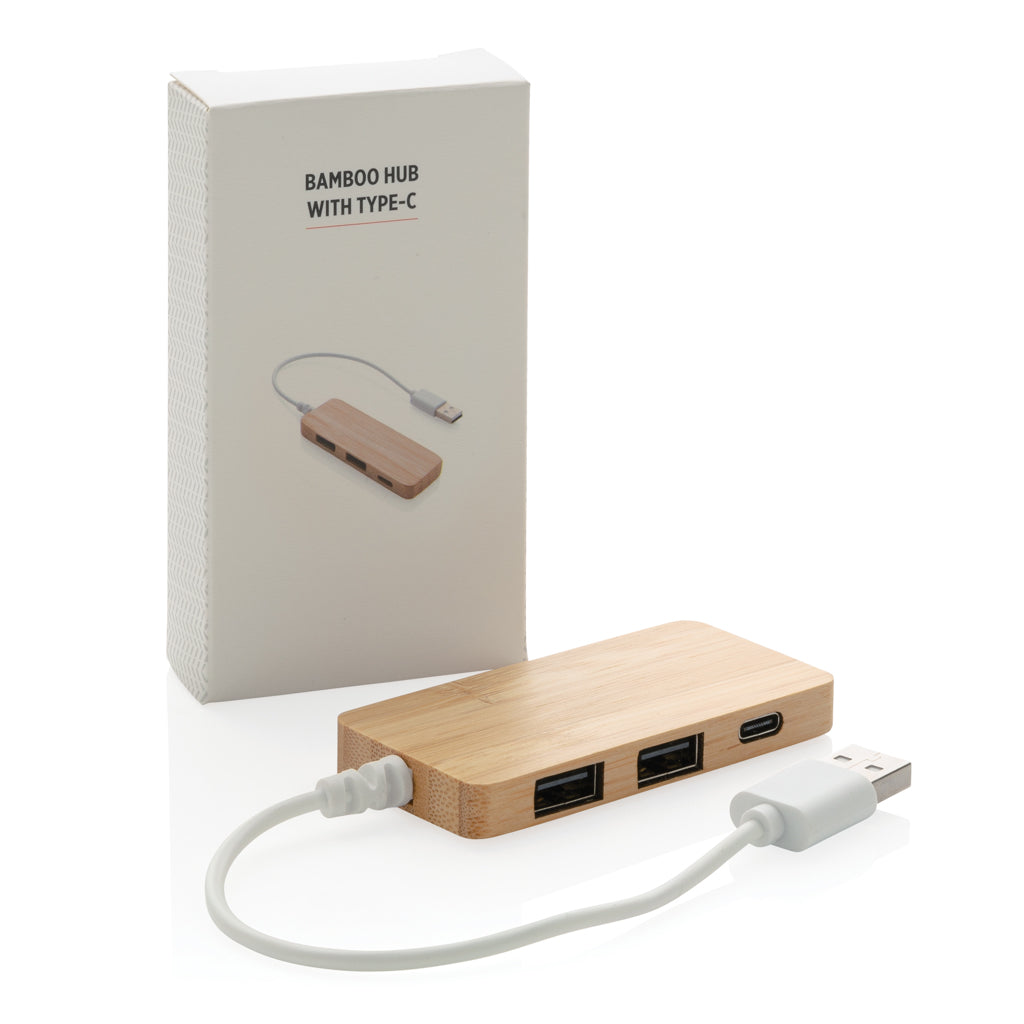 Bambus-Hub mit Type-C – Ansicht 3