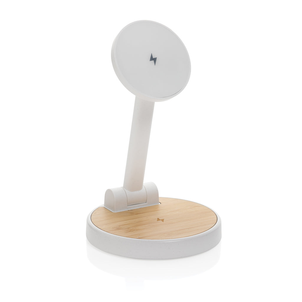 Ontario 2-in-1 15W magnetischer Ladeständer aus RCS rPlastik – Ansicht 1
