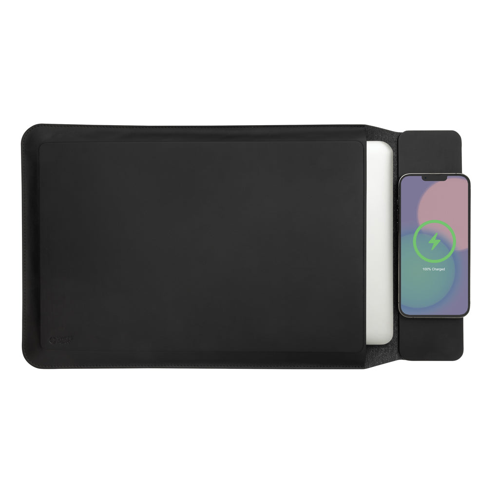 Swiss Peak magnet. 15,6' Laptop-Sleeve mit 15W Ladefunktion – Ansicht 5