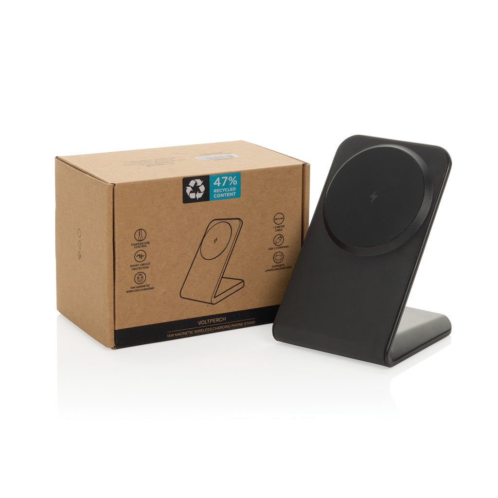 VoltPerch 15W magnetischer Wireless Charger aus RCS rec. ABS – Ansicht 4