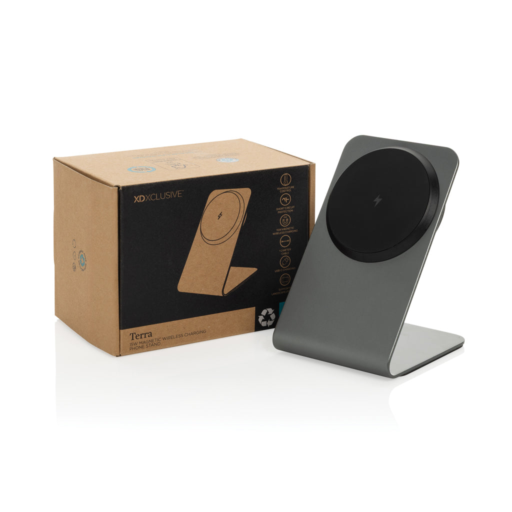 Terra Aluminium 15W magnetischer Wireless-Charger – Ansicht 4