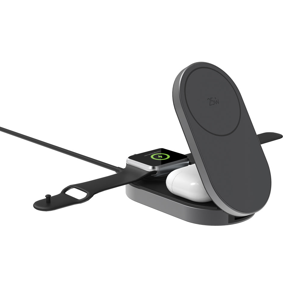Quantum Ultra-Fast 3-in-1 25W faltbarer Wireless Charger – Ansicht 3