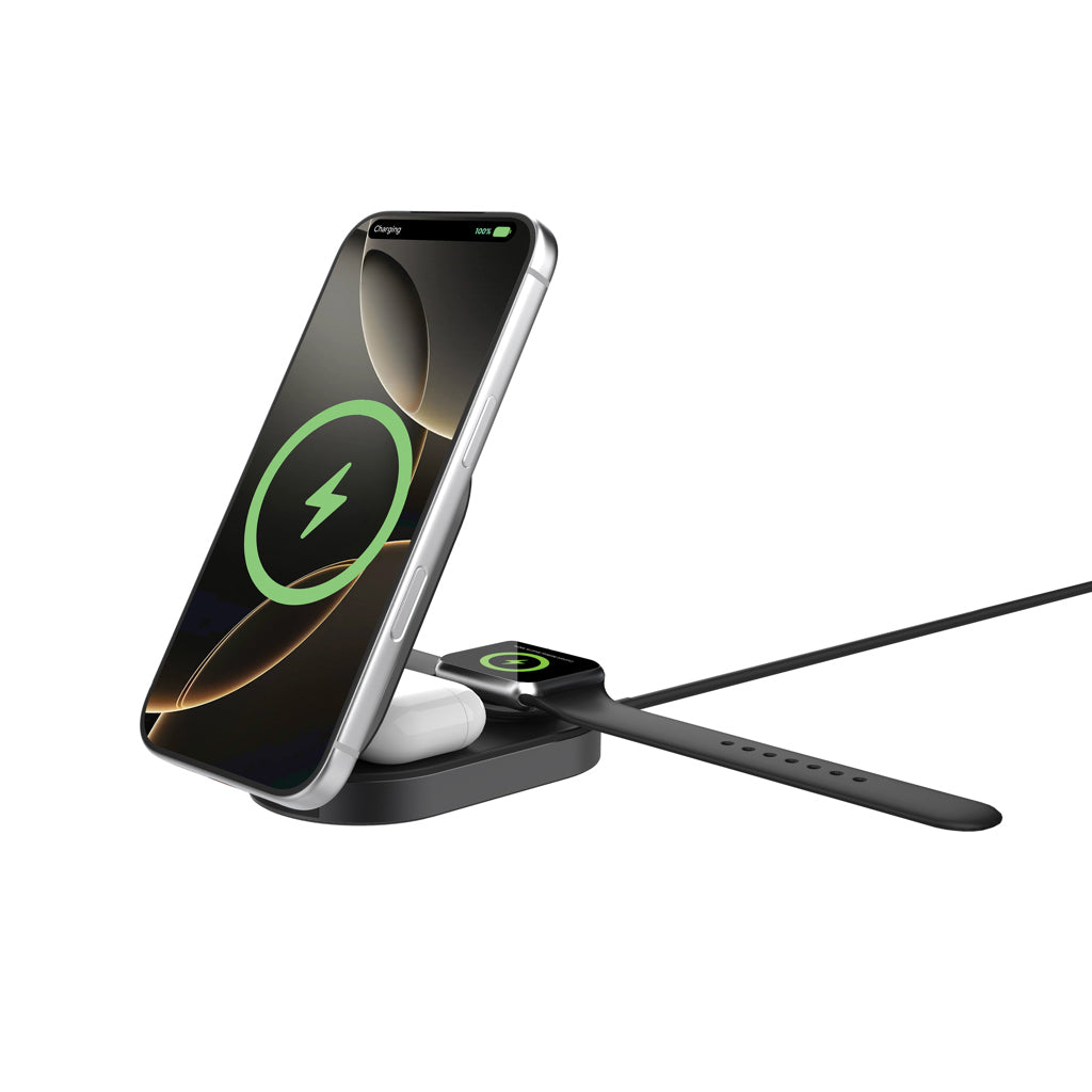 Quantum Ultra-Fast 3-in-1 25W faltbarer Wireless Charger – Ansicht 5