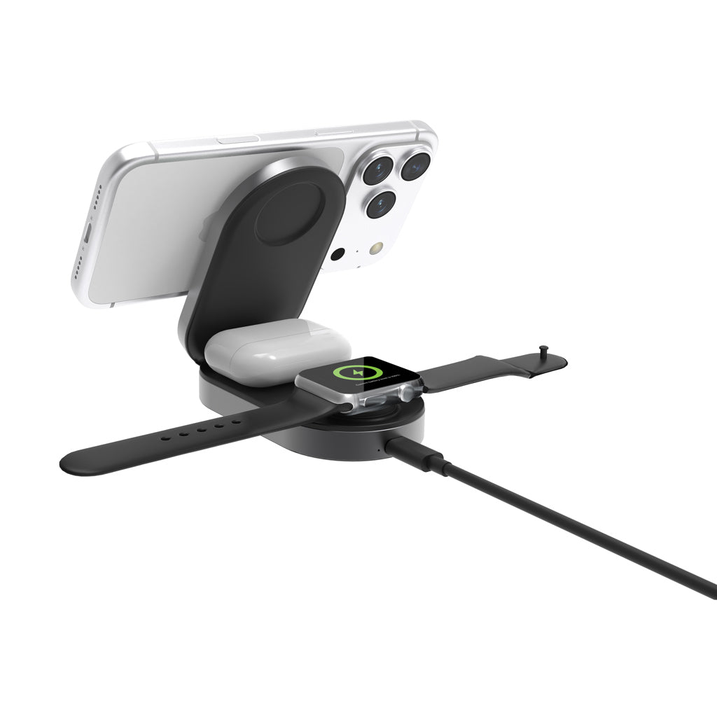 Quantum Ultra-Fast 3-in-1 25W faltbarer Wireless Charger – Ansicht 4