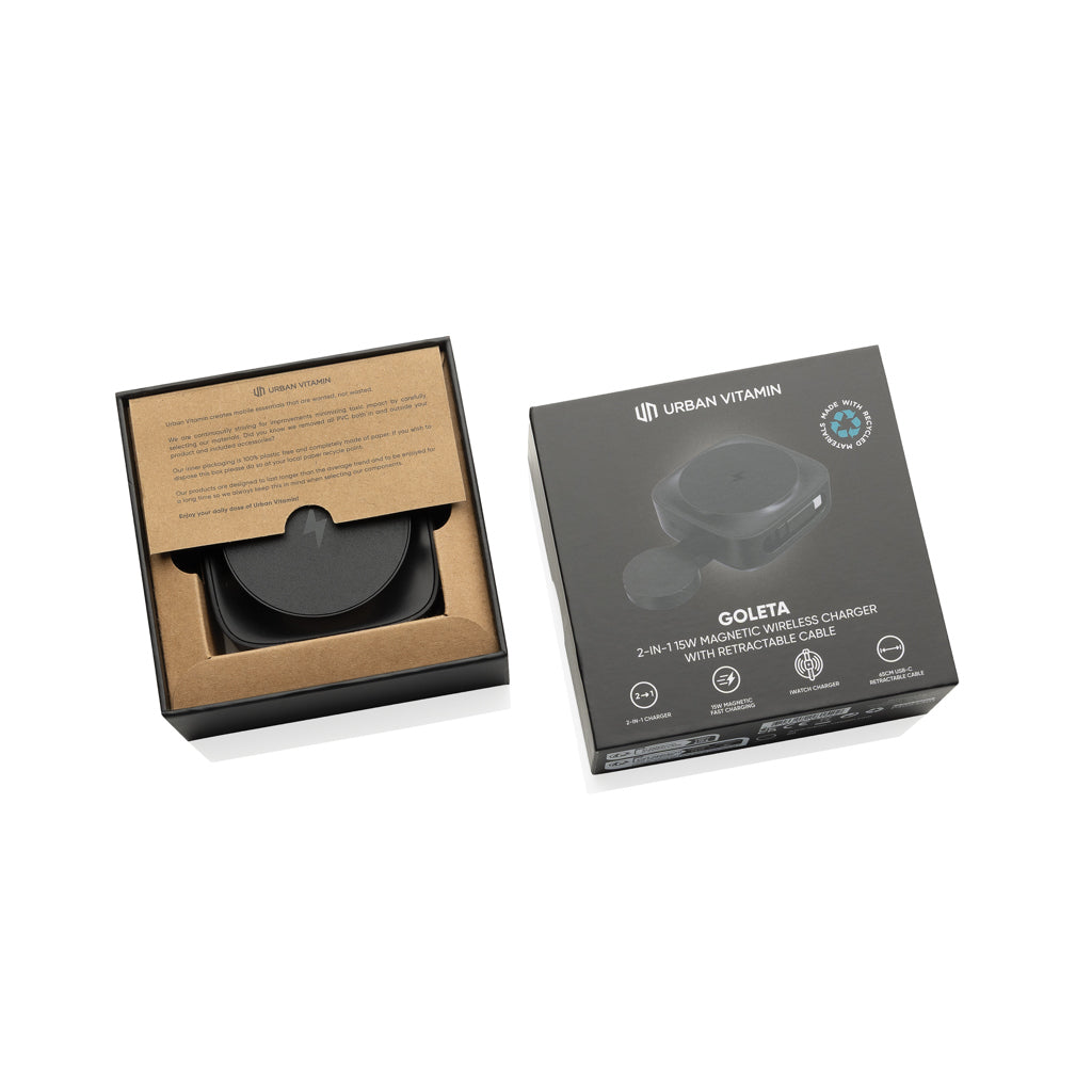 Urban Vitamin Goleta 2-in-1 15W Magnetic Wireless Charger – Ansicht 6