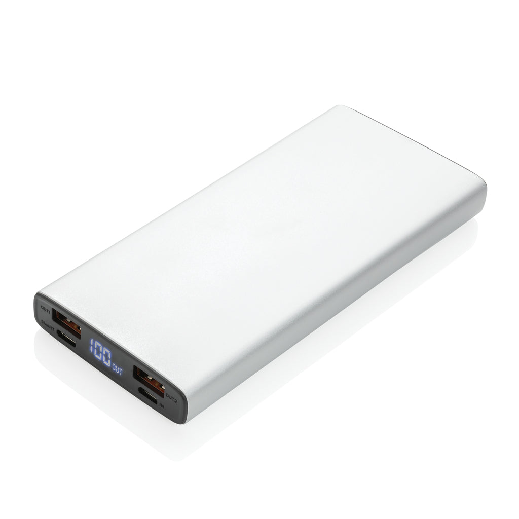 18W PD Powerbank mit 10.000 mAh aus Aluminium – Ansicht 2