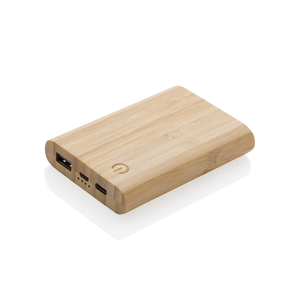 5.000mAh Bambus-Powerbank – Ansicht 1