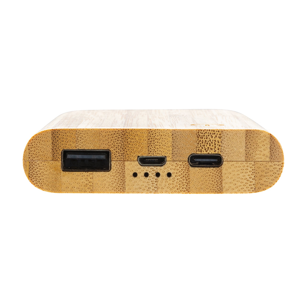 5.000mAh Bambus-Powerbank – Ansicht 5