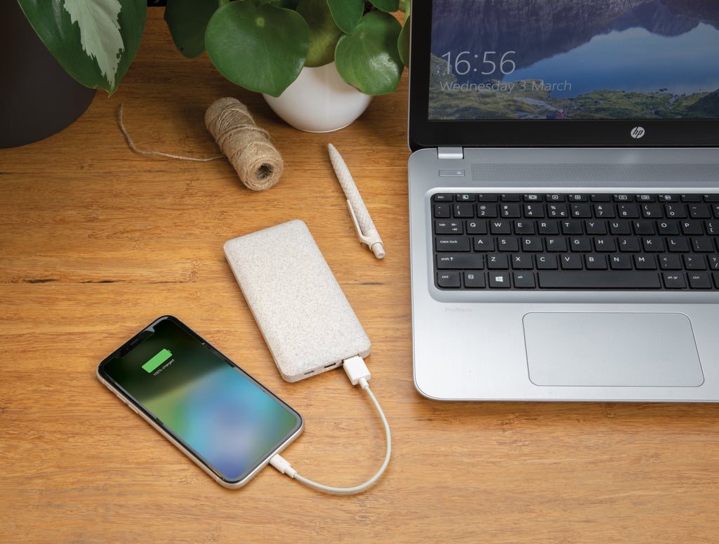 10.000 mAh Weizenstroh Powerbank – Ansicht 8