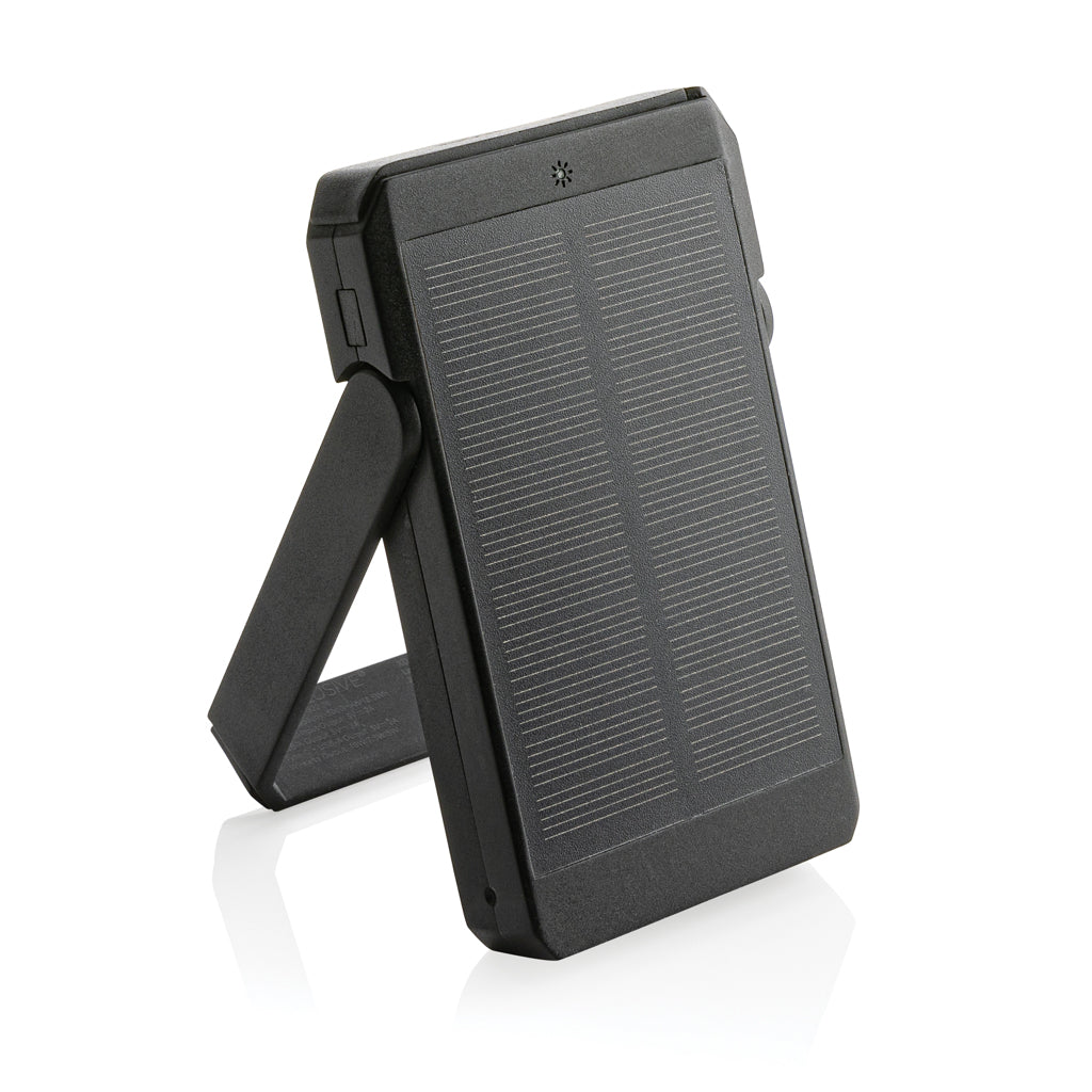 Skywave 5000mah Solar Powerbank, 10W Wireless aus rPlastik – Ansicht 1