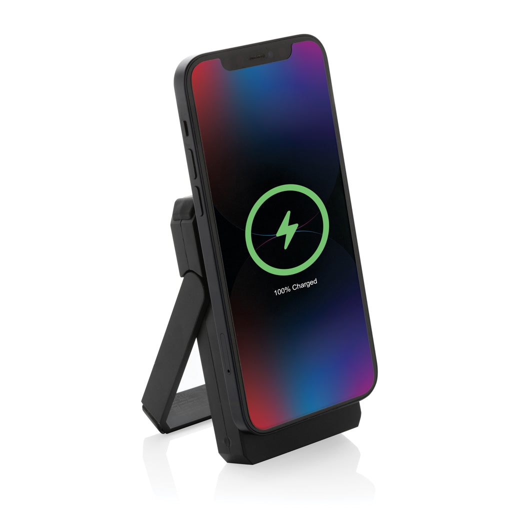 Skywave 5000mah Solar Powerbank, 10W Wireless aus rPlastik – Ansicht 2