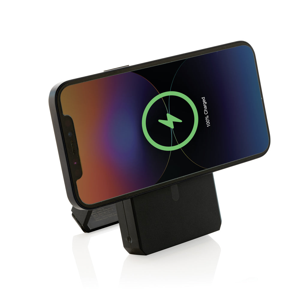 Skywave 5000mah Solar Powerbank, 10W Wireless aus rPlastik – Ansicht 3