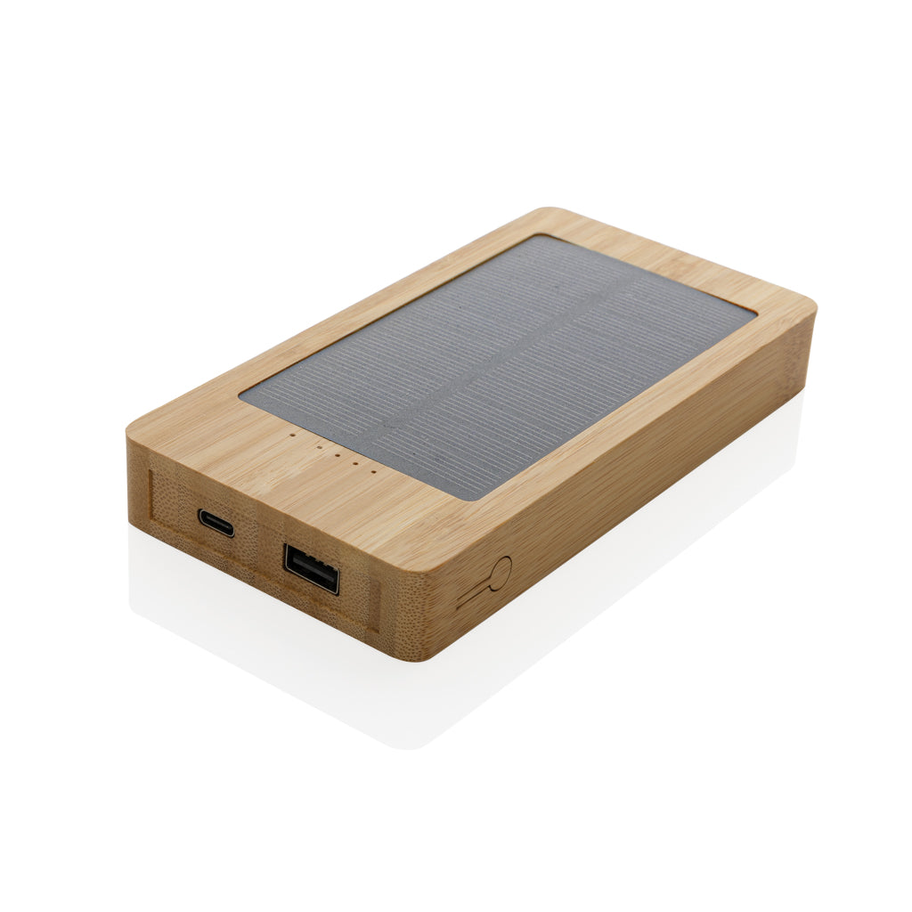 Sunwick 10.000mah Bambus Solar Powerbank – Ansicht 1