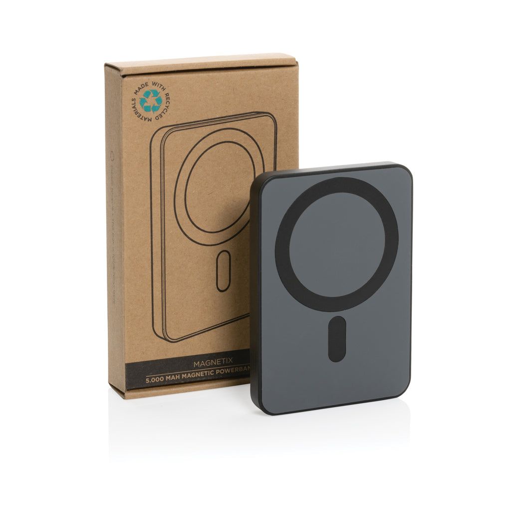 Magnetix 5.000mAh magnetische Powerbank aus RCS recycel. ABS – Ansicht 7