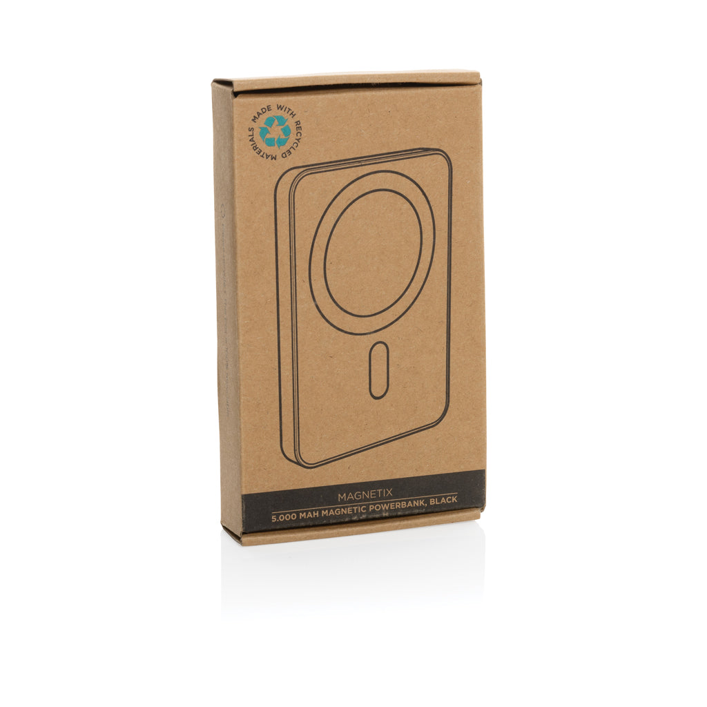 Magnetix 5.000mAh magnetische Powerbank aus RCS recycel. ABS – Ansicht 8