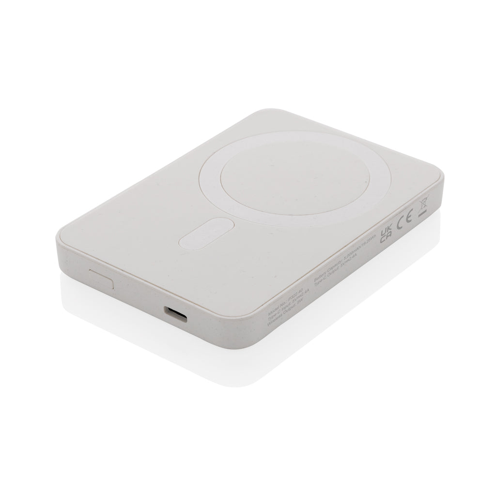 Magnetix 5.000mAh magnetische Powerbank aus RCS recycel. ABS – Ansicht 2