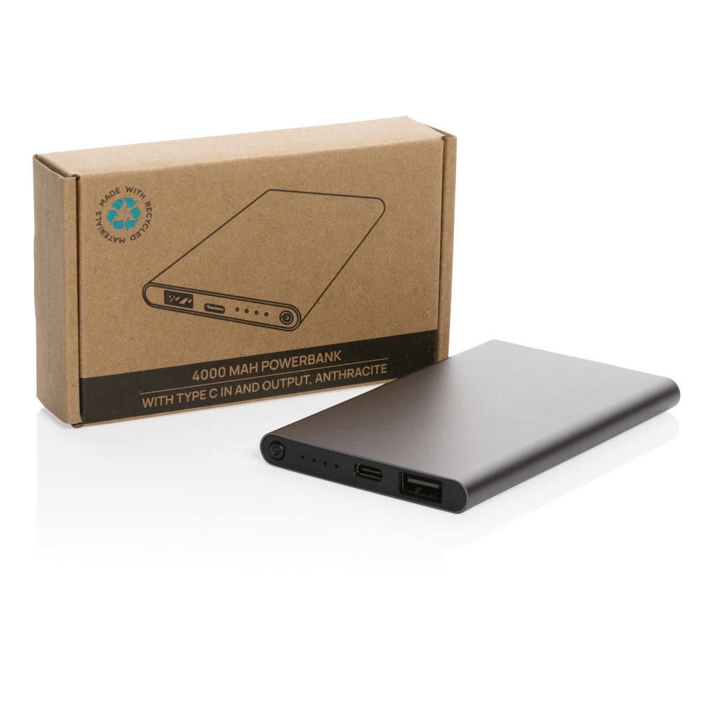 4.000mAh Type-C Powerbank aus RCS recyeltem ABS & Aluminium – Ansicht 8