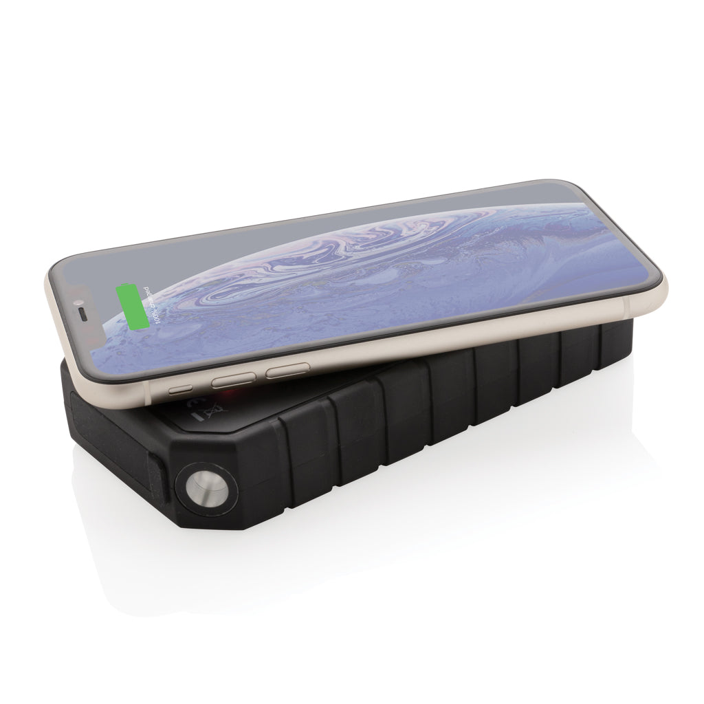 10.000 mAh Solar-Powerbank mit 10W Wireless aus RCS Plastik – Ansicht 2