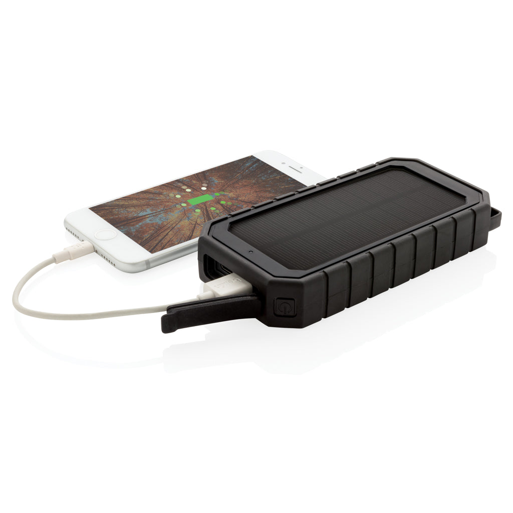 10.000 mAh Solar-Powerbank mit 10W Wireless aus RCS Plastik – Ansicht 3