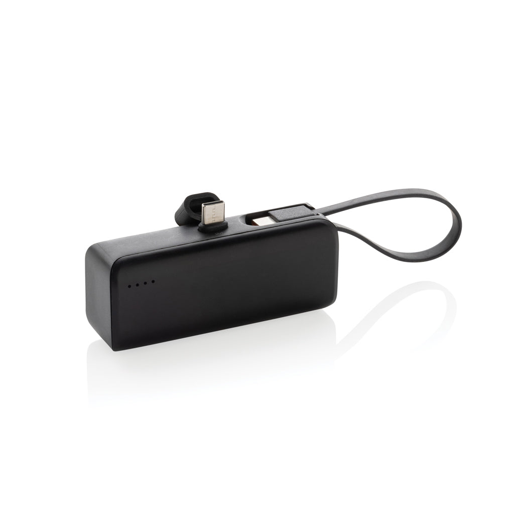 Powerlink 3000mah Powerbank aus RCS rPlastic mit USB-C Kabel – Ansicht 1