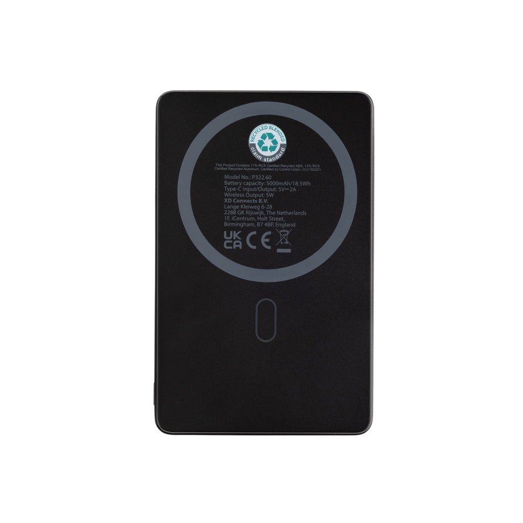 Orion 5.000mAh 5W magnetische Powerbank aus RCS rec. Alu – Ansicht 6