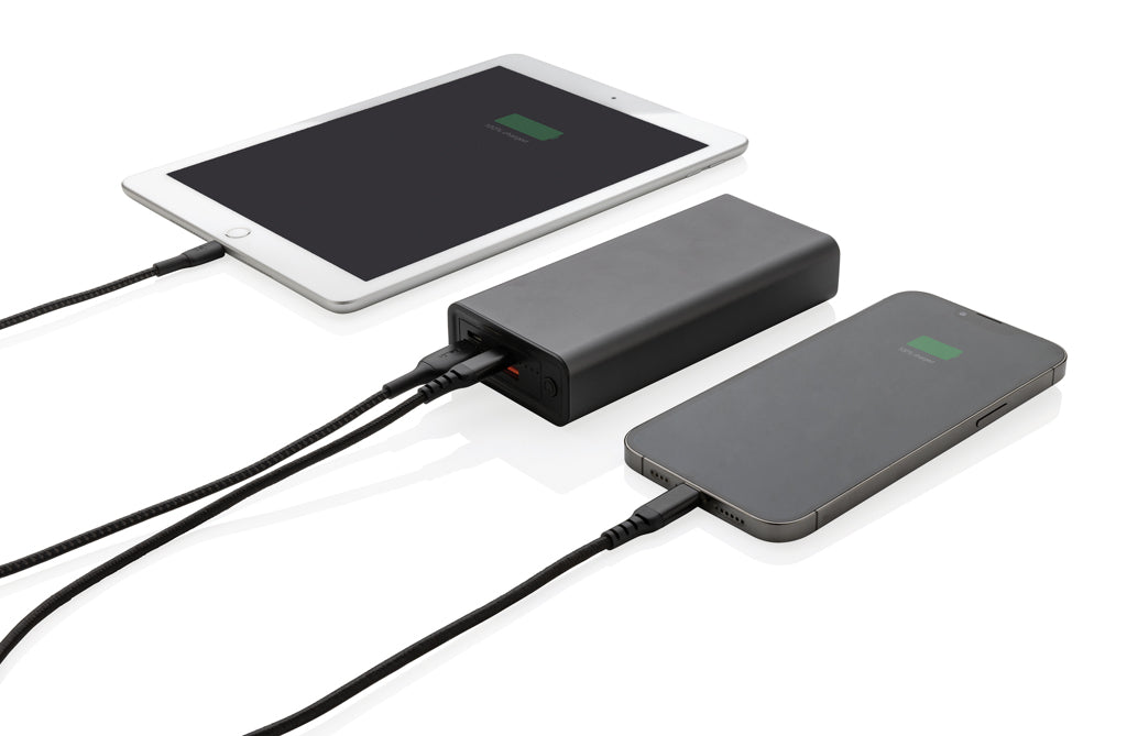 Terra 20.000mAh 20W Powerbank aus RCS recyceltem Aluminium – Ansicht 2