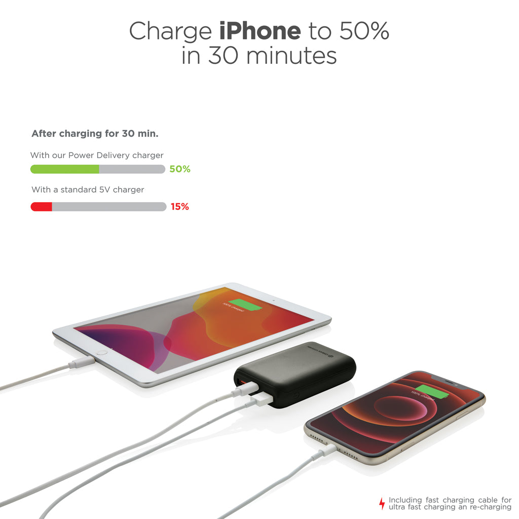 Urban Vitamin Alameda 10.000mAh 18W PD Powerbank als Werbeartikel mit Logo