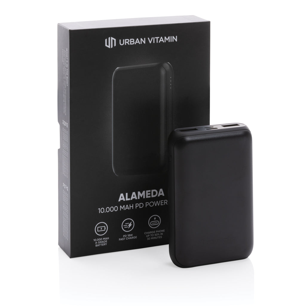 Urban Vitamin Alameda 10.000mAh 18W PD Powerbank als Werbeartikel mit Logo