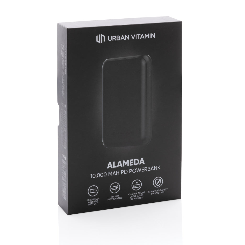 Urban Vitamin Alameda 10.000mAh 18W PD Powerbank als Werbeartikel mit Logo