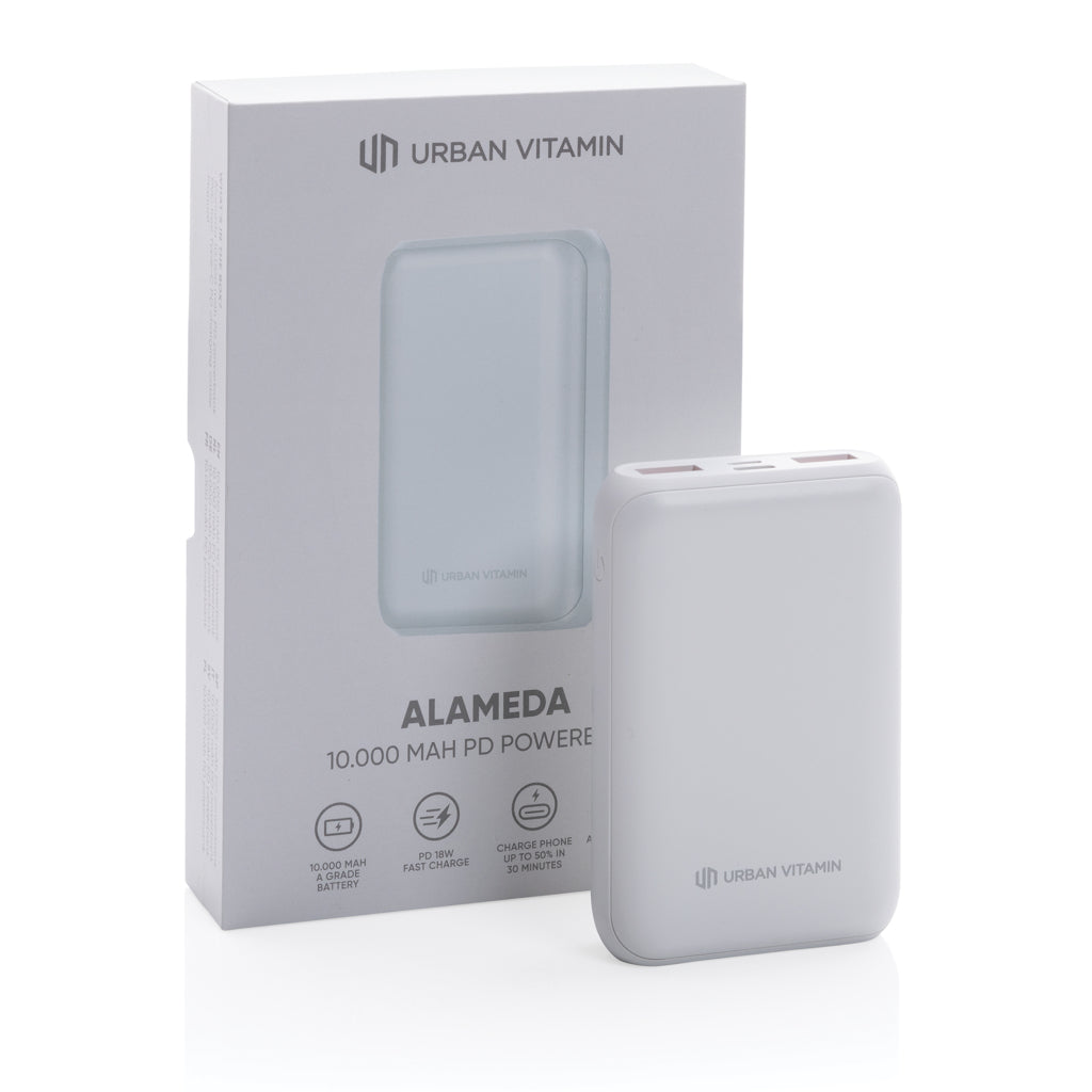 Urban Vitamin Alameda 10.000mAh 18W PD Powerbank als Werbeartikel mit Logo