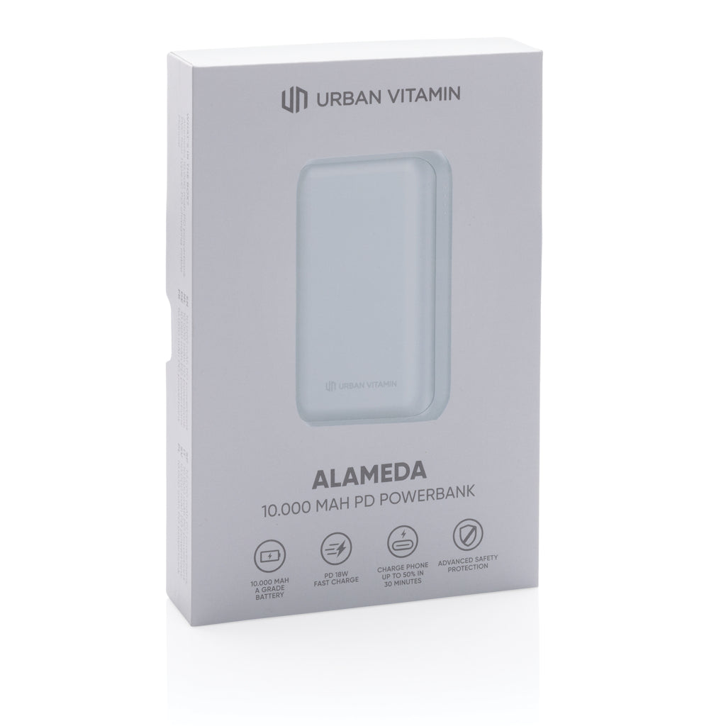 Urban Vitamin Alameda 10.000mAh 18W PD Powerbank als Werbeartikel mit Logo