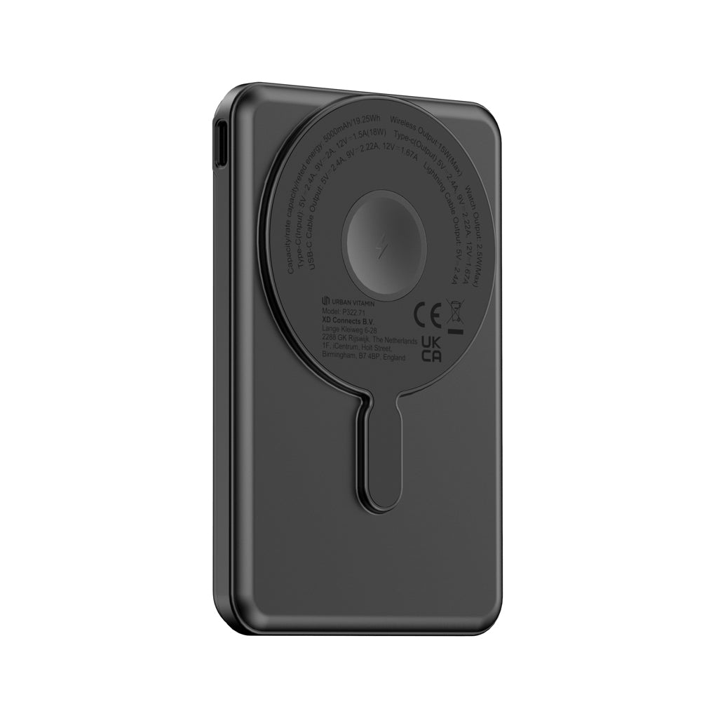 Urban Vitamin Redwood 5-in-1 5.000mAh 20W PD magn. Powerbank – Ansicht 1