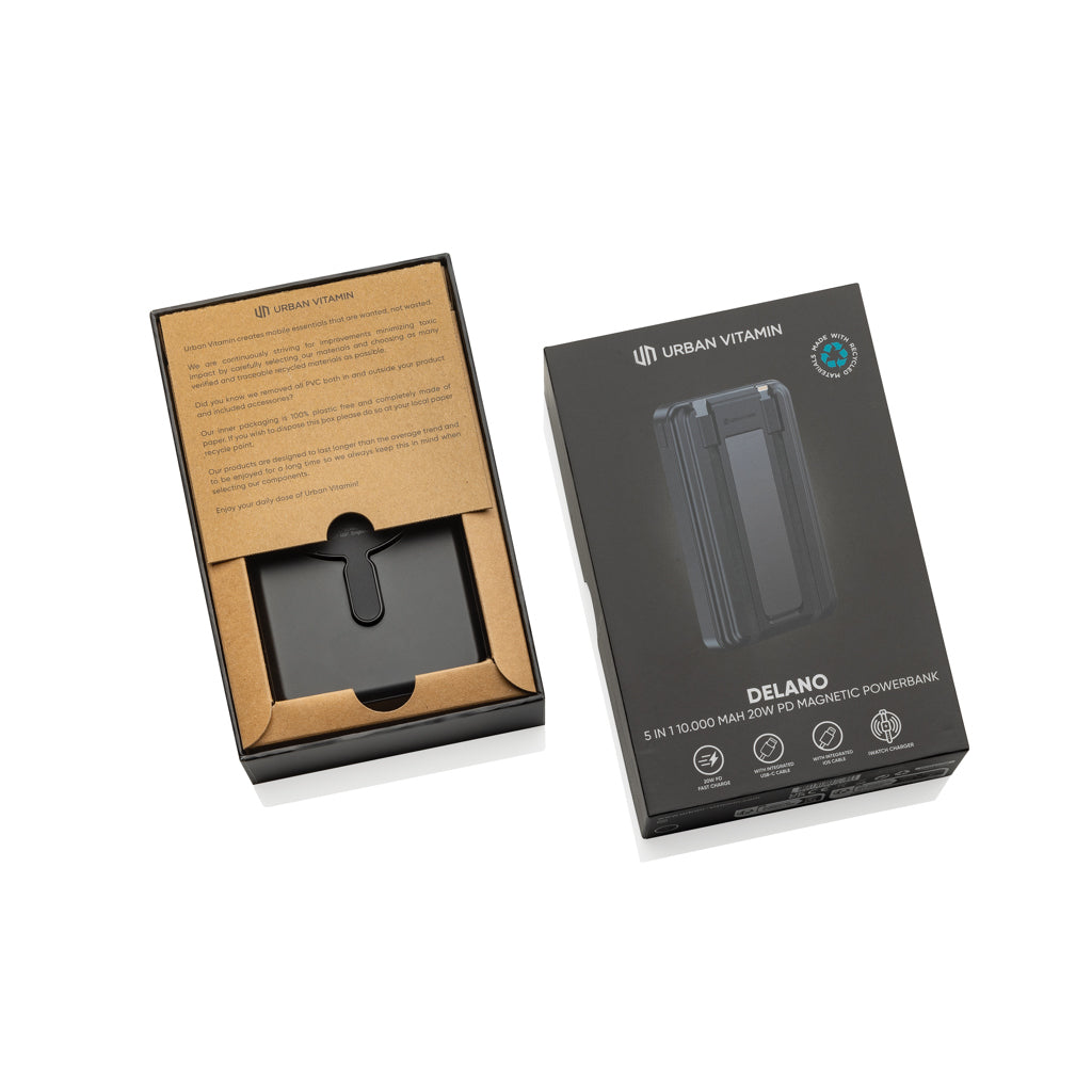 Urban Vitamin Delano 5-in-1 10.000mAh 20W PD magn. Powerbank – Ansicht 2