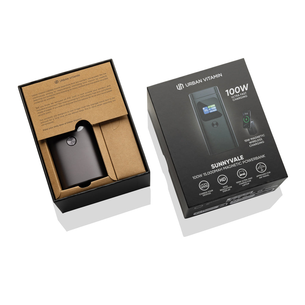 Urban Vitamin Sunnyvale 100W 15.000mAh magnetische Powerbank – Ansicht 3