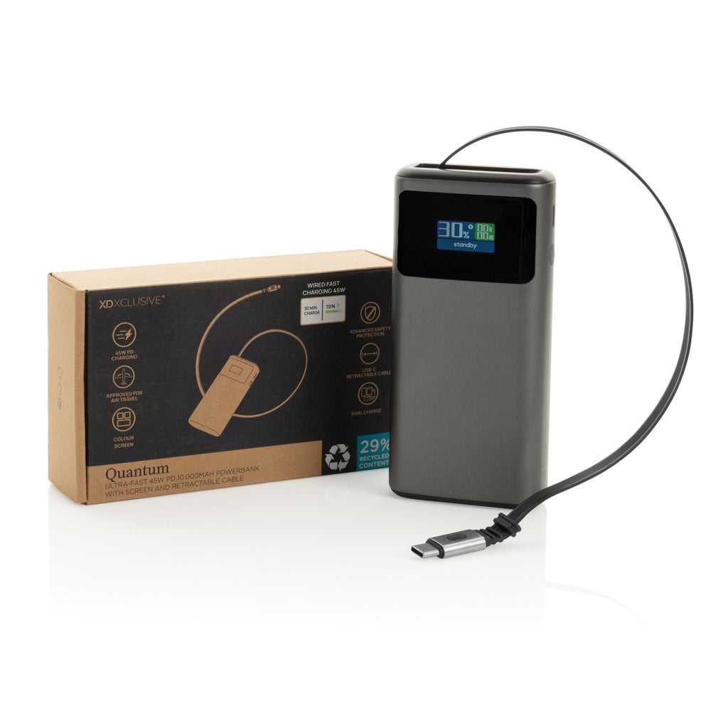 Quantum RCS Ultra-Fast 45W 10.000mAh Powerbank mit Display – Ansicht 3