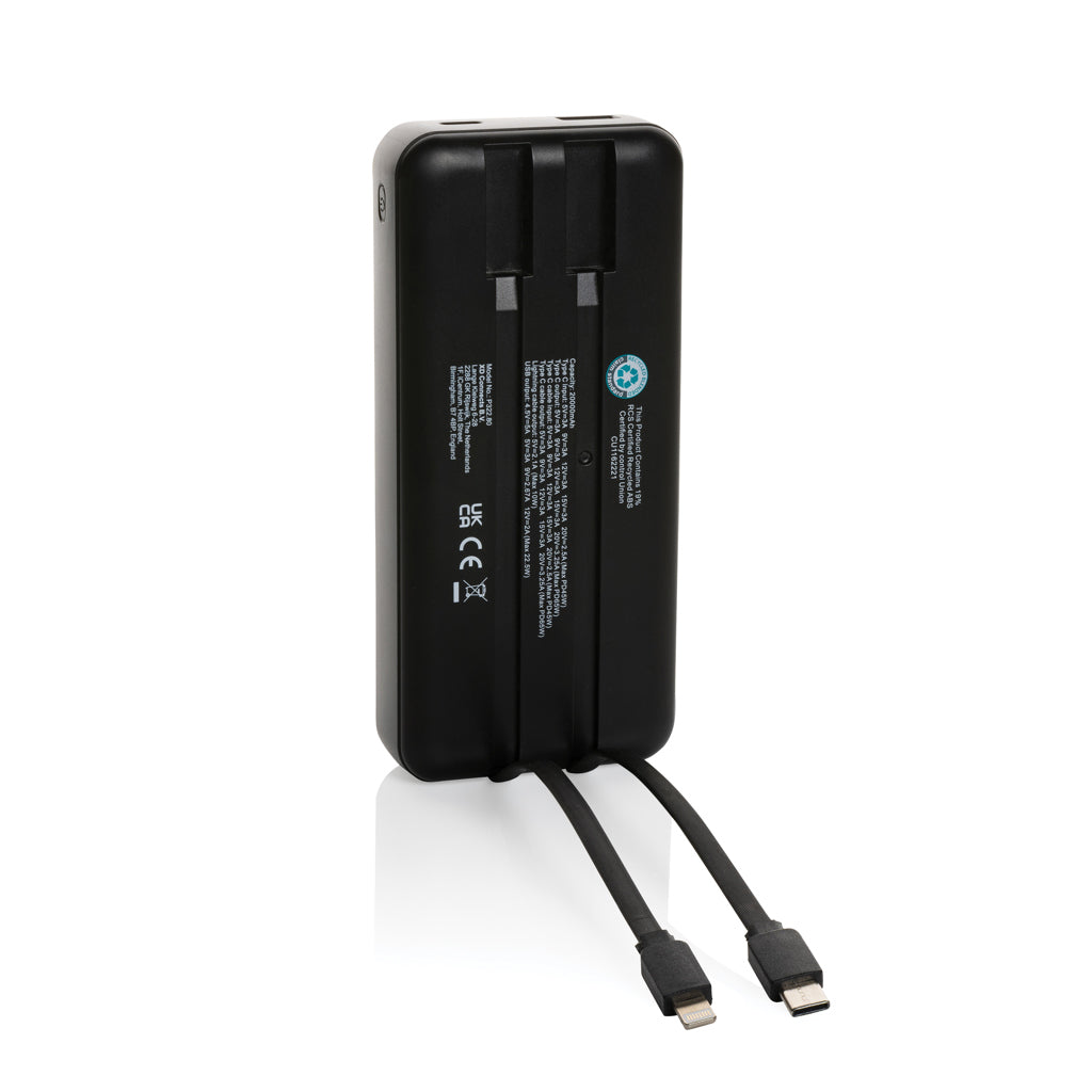Gridley 20.000mAh 65W Laptop Powerbank aus RCS rPlastik – Ansicht 3