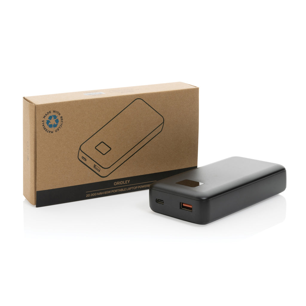 Gridley 20.000mAh 65W Laptop Powerbank aus RCS rPlastik – Ansicht 7