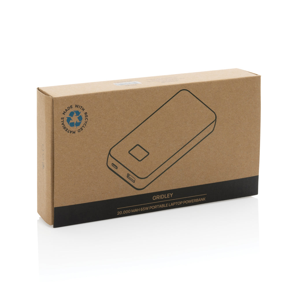 Gridley 20.000mAh 65W Laptop Powerbank aus RCS rPlastik – Ansicht 8
