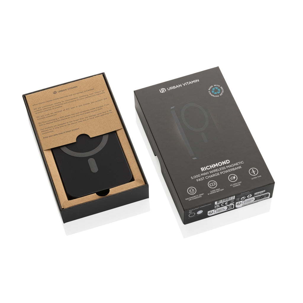 Urban Vitamin Richmond 5000mAh Powerbank aus RCS Plastik/Alu – Ansicht 6