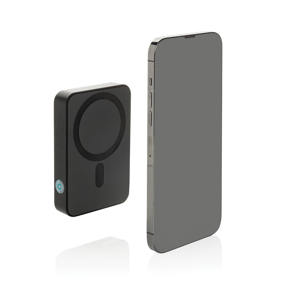 Amporia 10.000mAh magnetische Powerbank aus RCS rec. ABS – Ansicht 2