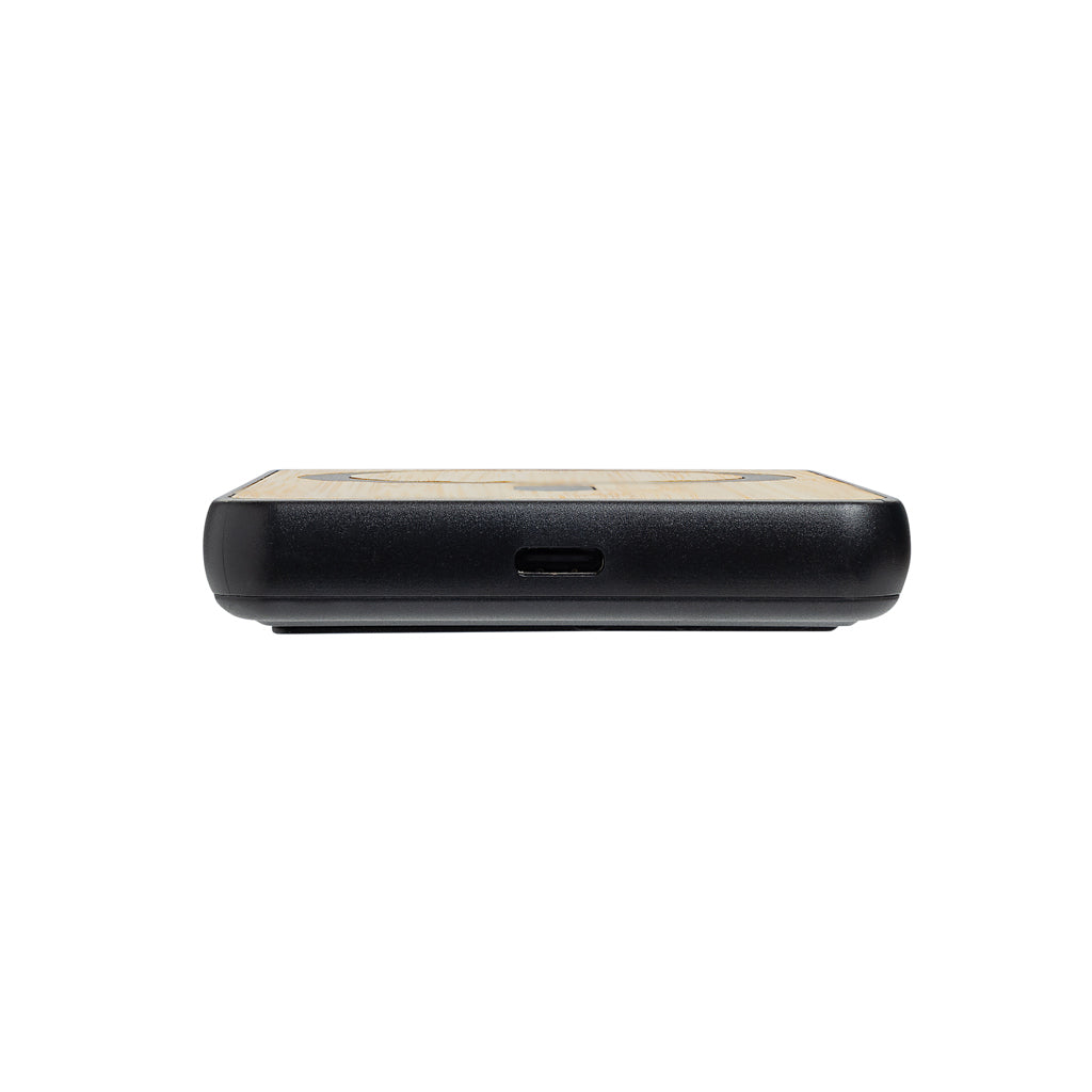 Zen 5000mAh 5W magnetische Bambus-Powerbank aus RCS rPlastik – Ansicht 8