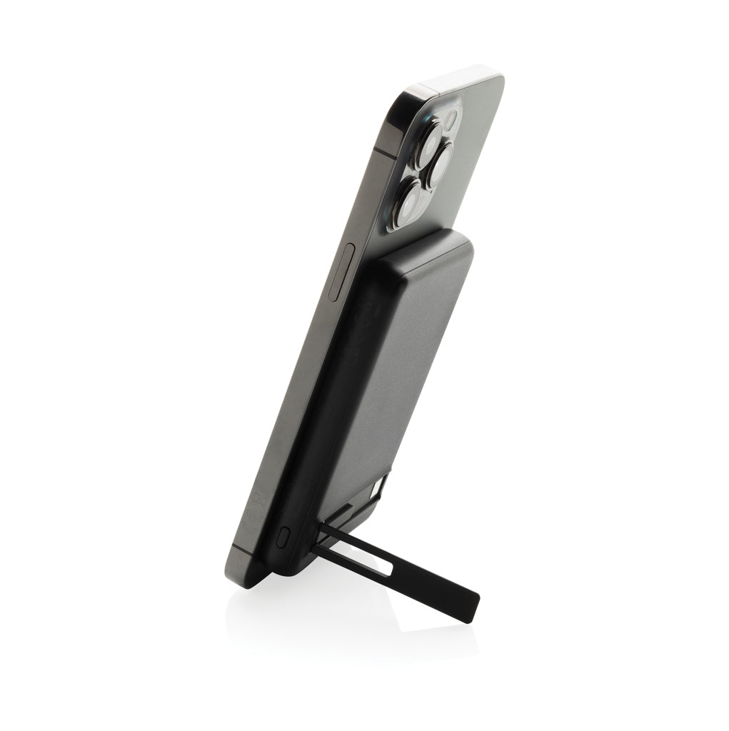 Zen 5000mAh 5W magnetische Bambus-Powerbank aus RCS rPlastik – Ansicht 6