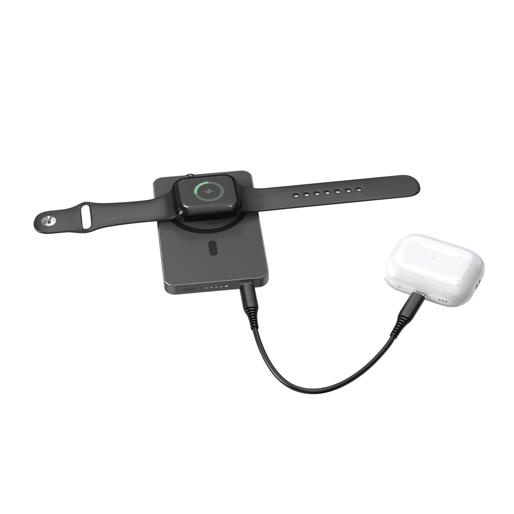 Urban Vitamin Marin 5.000mAh magnet. 15W Wireless Powerbank als Werbeartikel mit Logo
