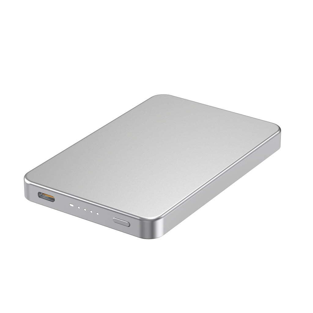 Urban Vitamin Marin 5.000mAh magnet. 15W Wireless Powerbank als Werbeartikel mit Logo