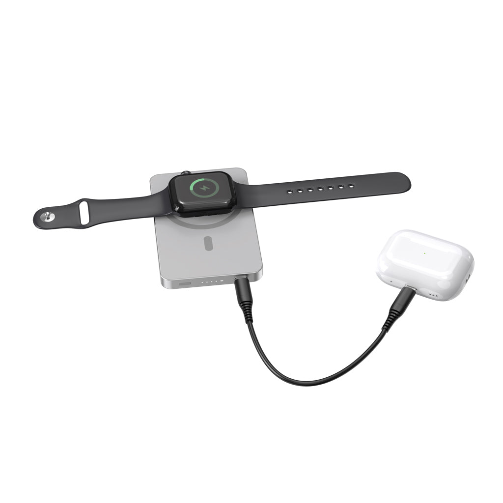 Urban Vitamin Marin 5.000mAh magnet. 15W Wireless Powerbank als Werbeartikel mit Logo