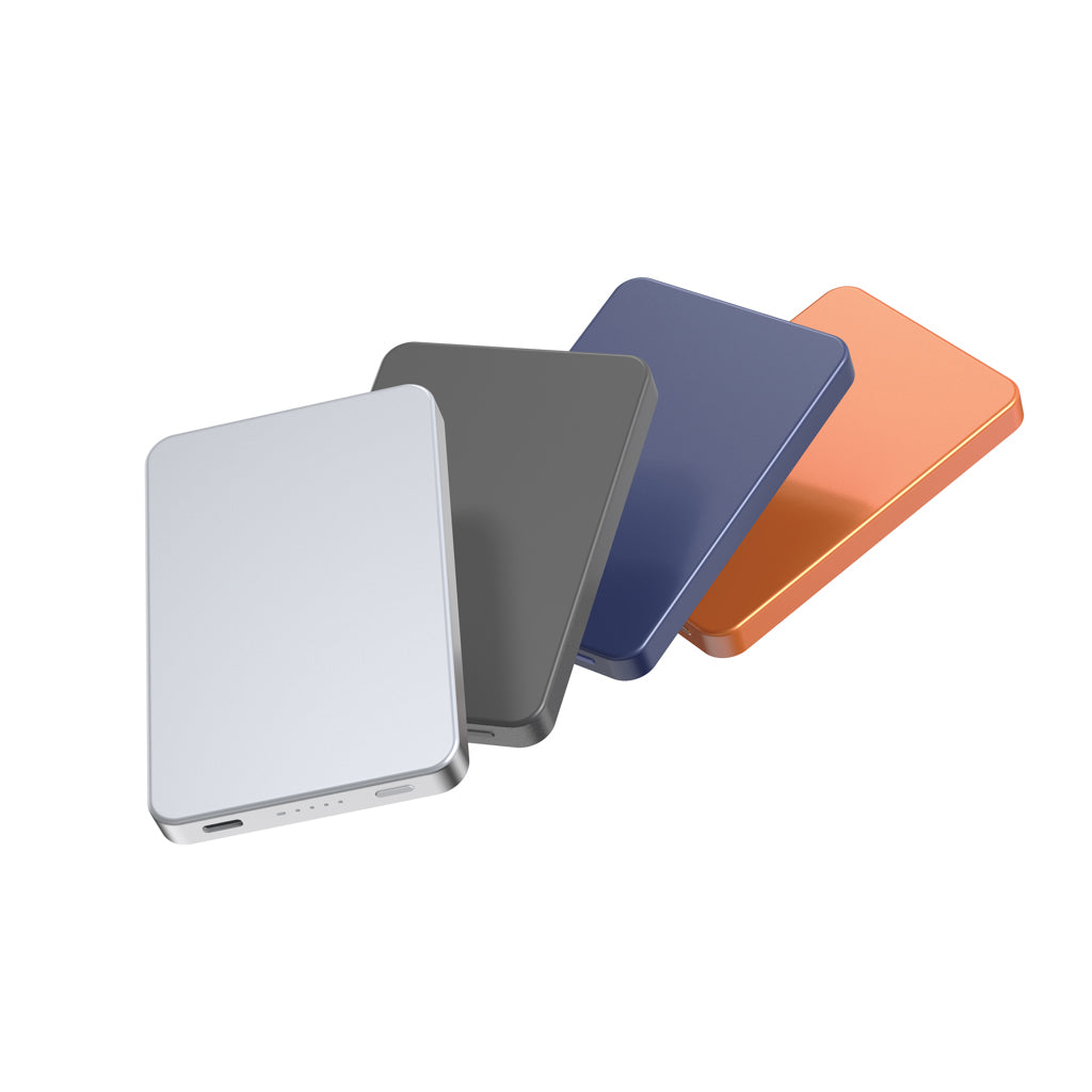 Urban Vitamin Marin 5.000mAh magnet. 15W Wireless Powerbank als Werbeartikel mit Logo