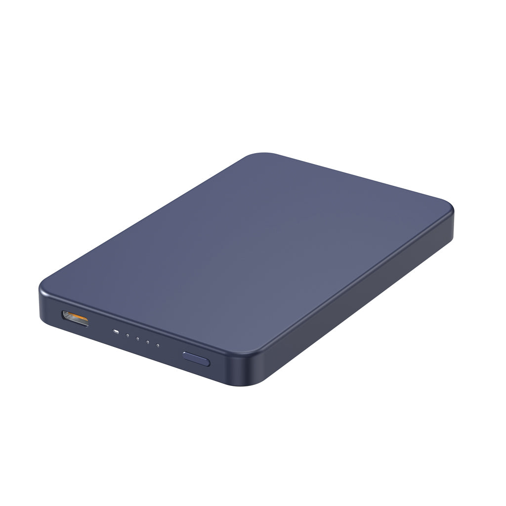 Urban Vitamin Marin 5.000mAh magnet. 15W Wireless Powerbank als Werbeartikel mit Logo