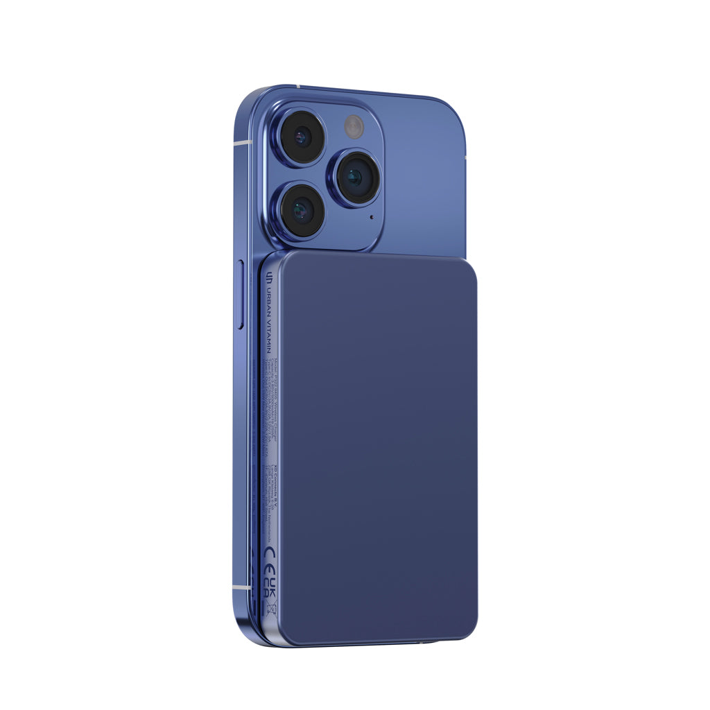 Urban Vitamin Marin 5.000mAh magnet. 15W Wireless Powerbank als Werbeartikel mit Logo