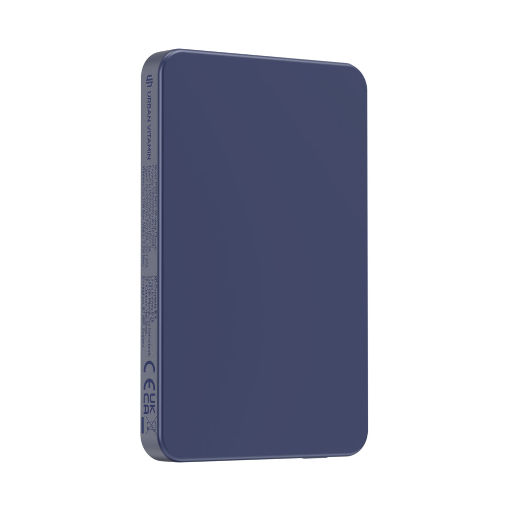Urban Vitamin Marin 5.000mAh magnet. 15W Wireless Powerbank als Werbeartikel mit Logo
